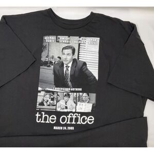 The Office T-Shirt Premier Day 2005 Tee Michael Scott I Understand Nothing 3XL